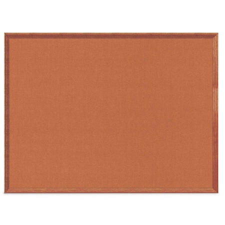 United Visual Products Decor Wood Combo Board, 60"x48", Cherry/White Porcelain & Burgundy UV704DEFAB-CHERRY-WHTPORC-DBURGU